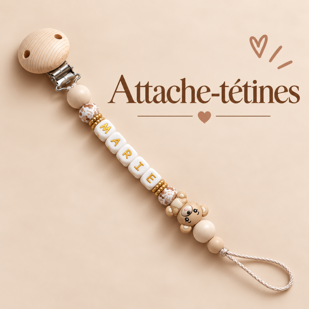 Attache-tétine personnalisée